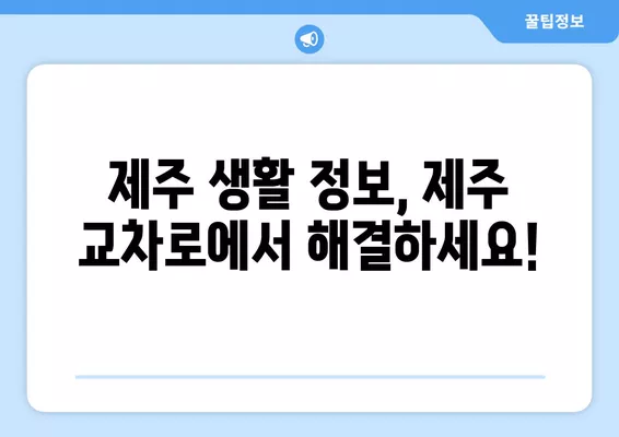 제주 교차로에서 부동산 & 구직 정보 찾는 방법 | 제주 지역 정보, 부동산 매물, 구인 정보