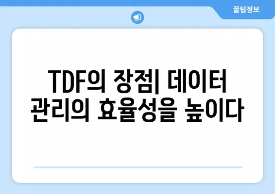 TDF란 무엇일까요? TDF의 개념, 장점, 단점 완벽 정리 | TDF, 데이터 관리, 장점, 단점, 분석