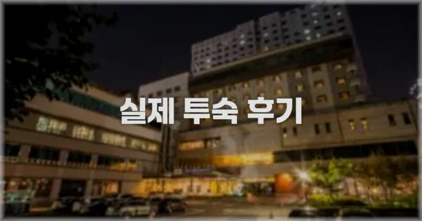 💬 실제 투숙 후기